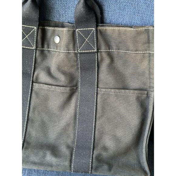 Hermès Toile Fourre-Tout MM* BLACK in VERY good‎ condition! DEAL ALERT COA - Picture 5 of 16